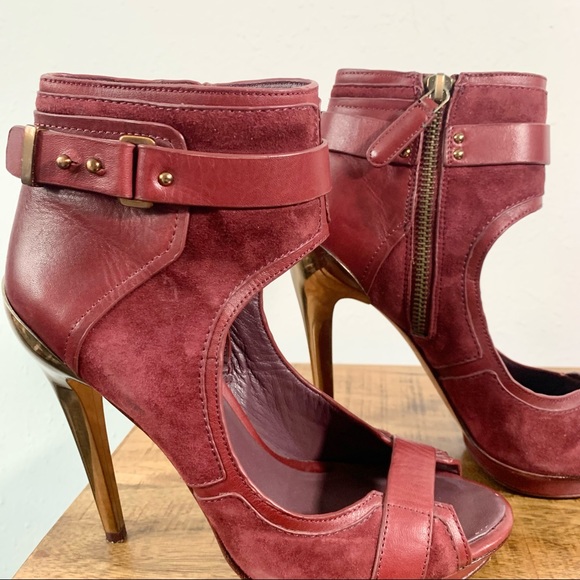 BCBGMAXAZRIA Burgundy High Heels - Picture 11 of 13